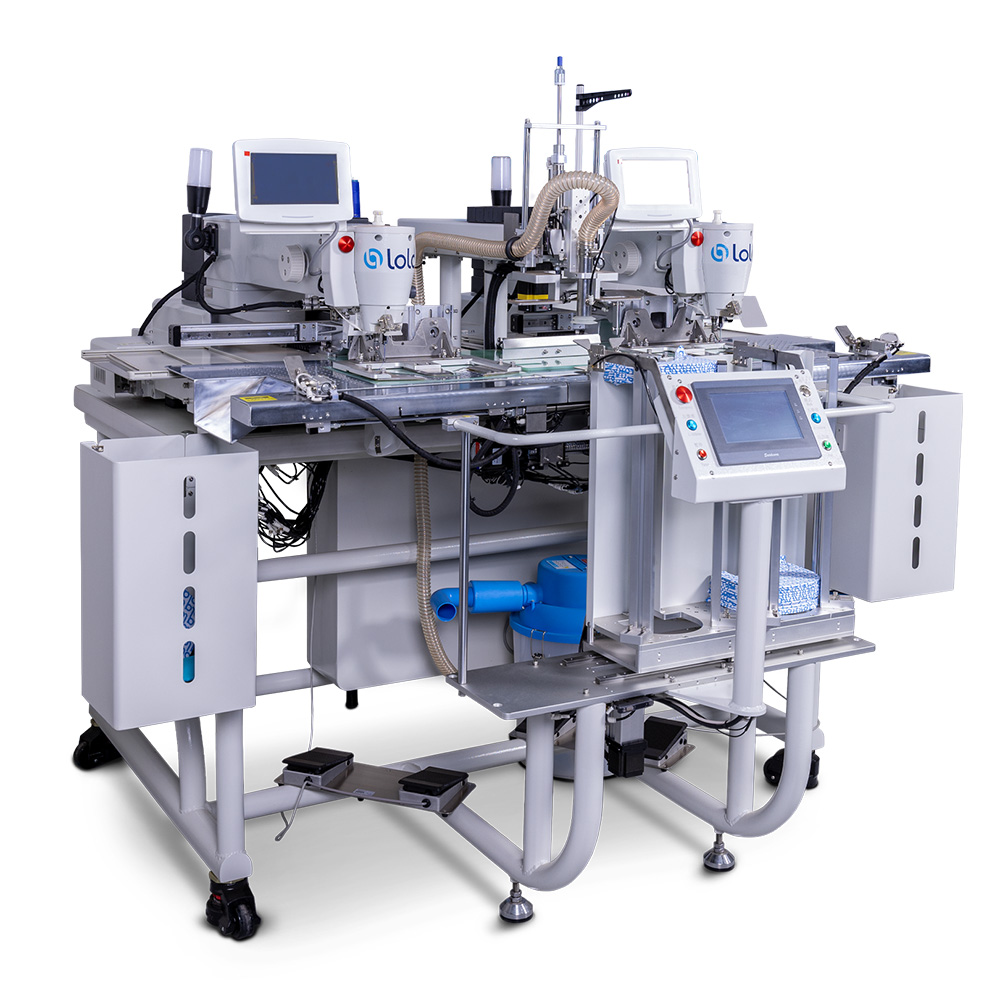 Full Auto Double Station Flat Visor  Sewing Machine
